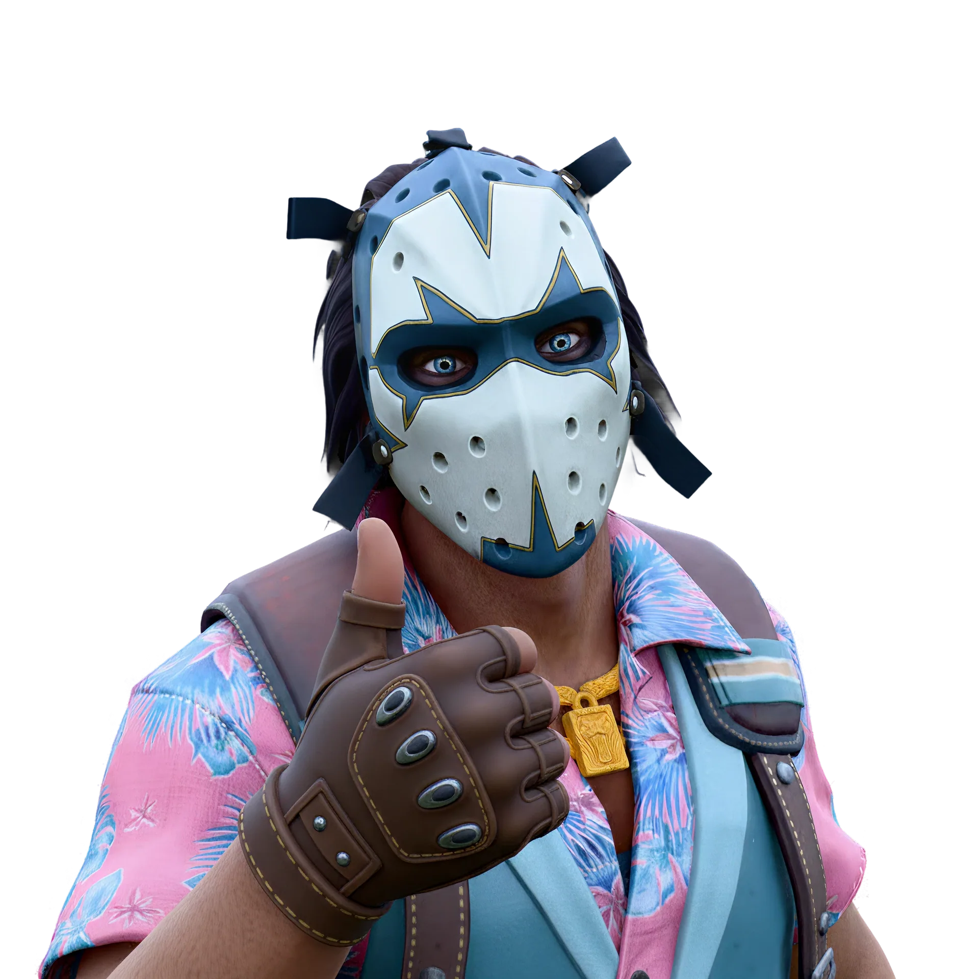Personagem com skin de CS2